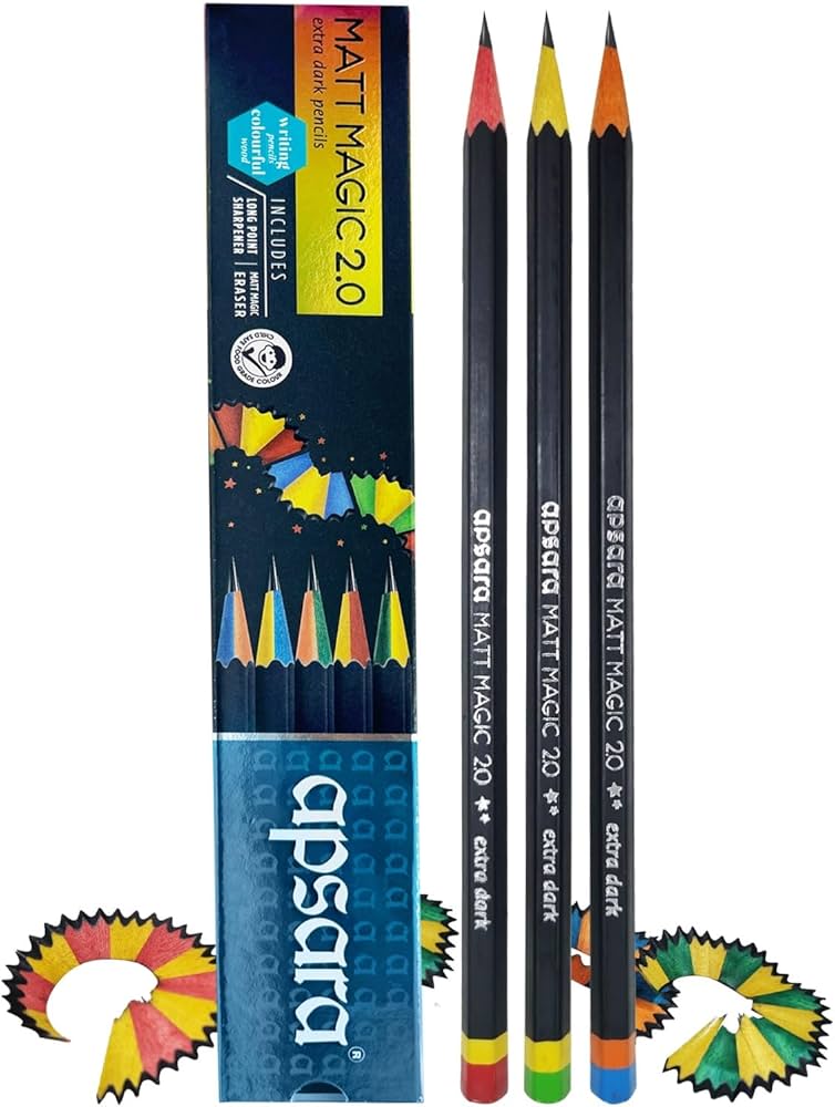 Apsara matt magic 2.0 extra dark pencils
