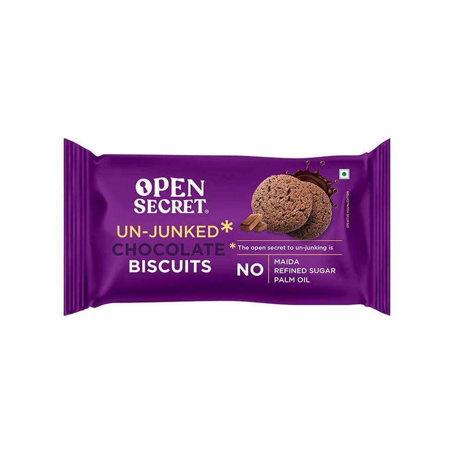 Open secret un-junked chocolate biscuits