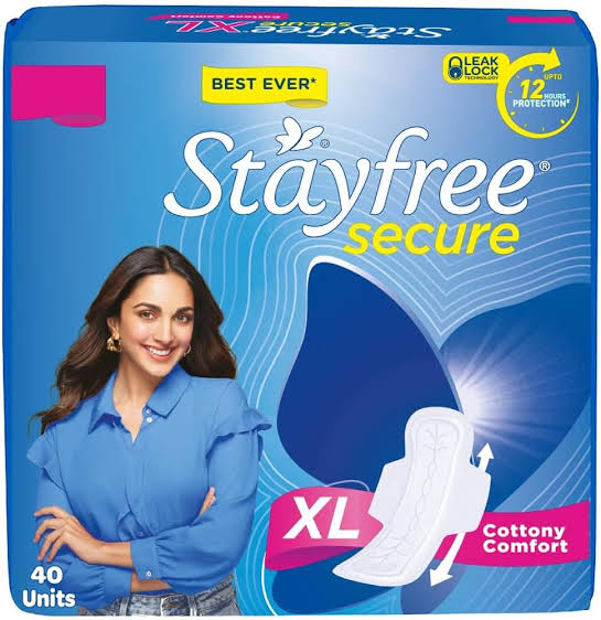 Stayfree secure extra large cottonic comfort pads