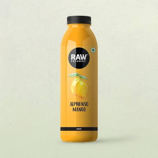 Raw pressery alphonso mango drink