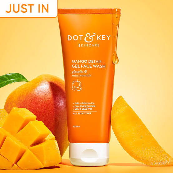 Dot & key mango detan gel face wash