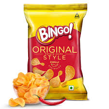 Bingo original style chilli potato chips