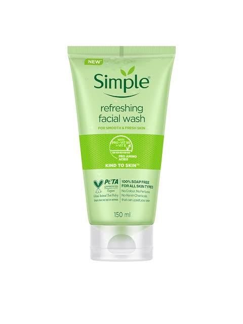 Simple refreshing face wash