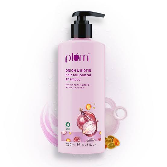 Plum onion and biotin hair fall control shampoo
