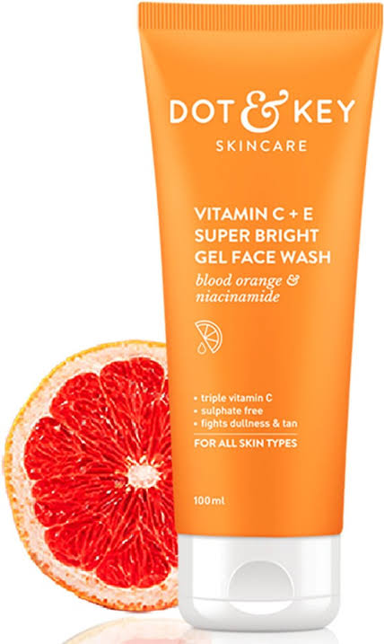 Dot & key vitamin C+E supar bright gel face wash