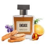Engage Amber's hues man's perfume