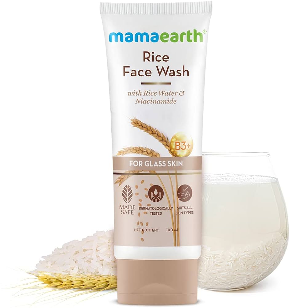 Mamaearth rice water & niacinamide face wash