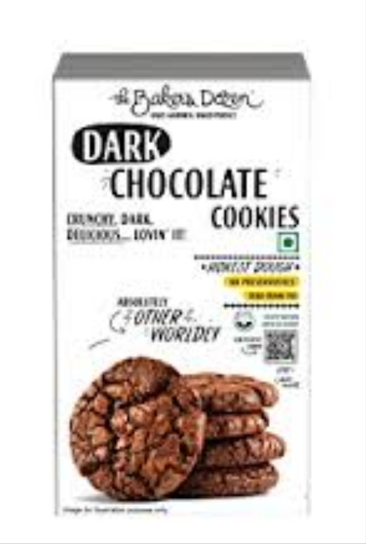 Dark chocolate  drozen dark chocolate cookies