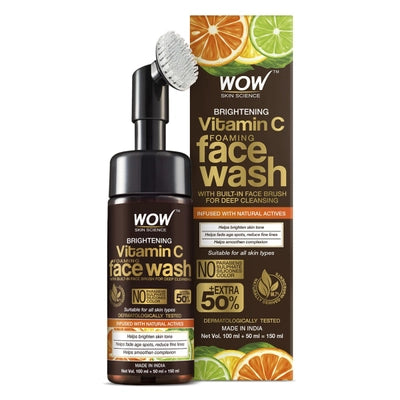 Wow vitamin C  ubtan floaming face wash