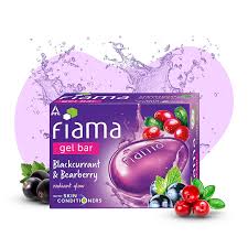 Fiama gel bar blackcurrant & Bearberry soap