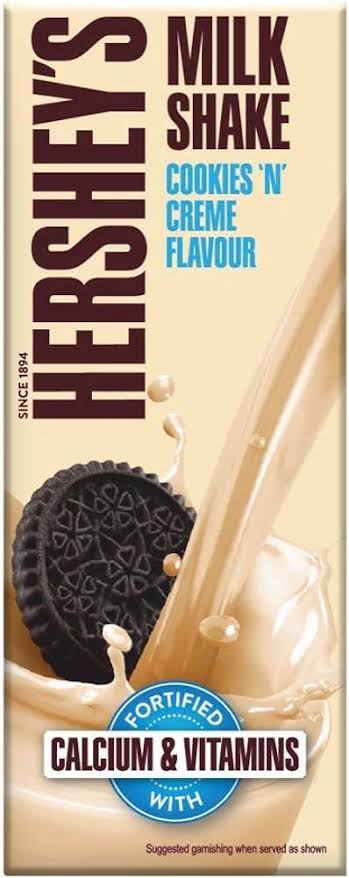 Hershey's cookies n cream flavour milkshake