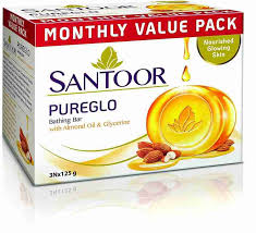 Santoor pureglo glycerine soap