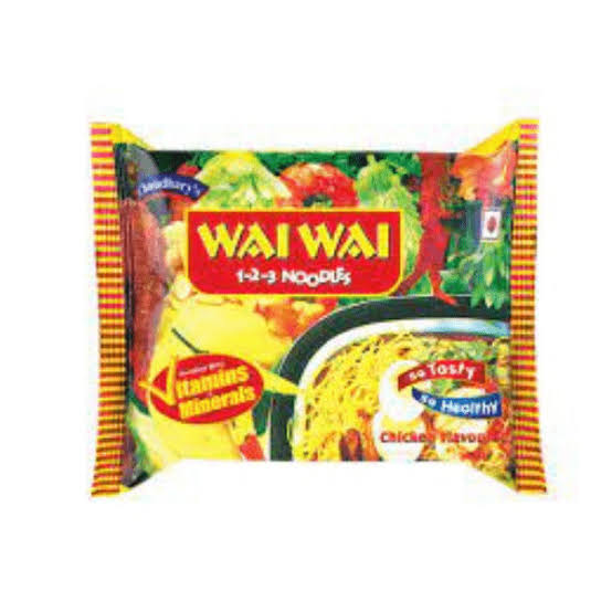 Wai wai ready to eat chicken flavour noodles