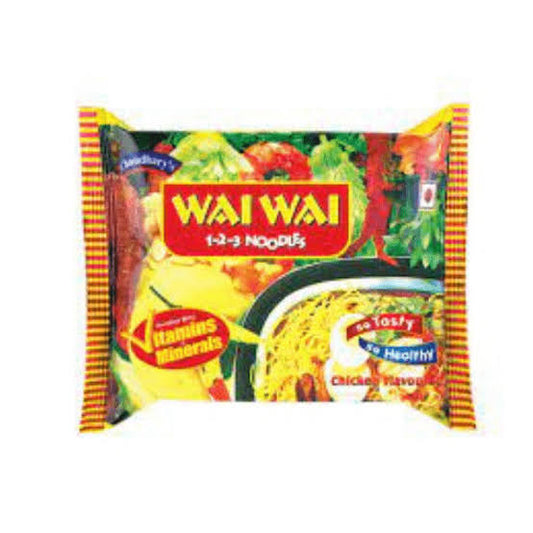 Wai wai ready to eat chicken flavour noodles