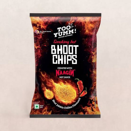 Too yumm smoking hot bhoot potato chips